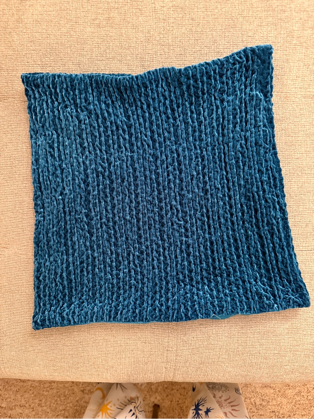 Velour Textured Skirt or Tube Top - Teal Blue